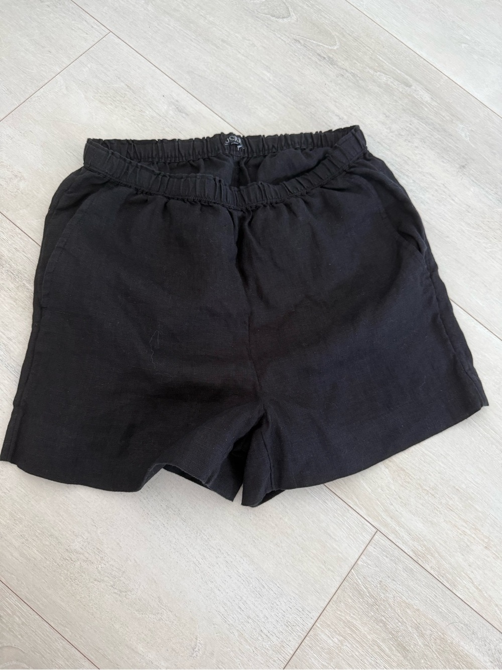 J. Crew Black High-Waist linen  Shorts size xs